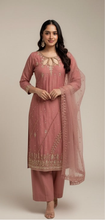 Festive wear fully stiched T Fully Stitched Ready to Wear Set